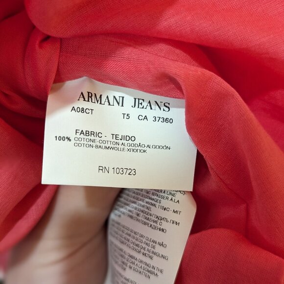 Armani Jeans - Bright pink midi dress sz 12 - Picture 6 of 7